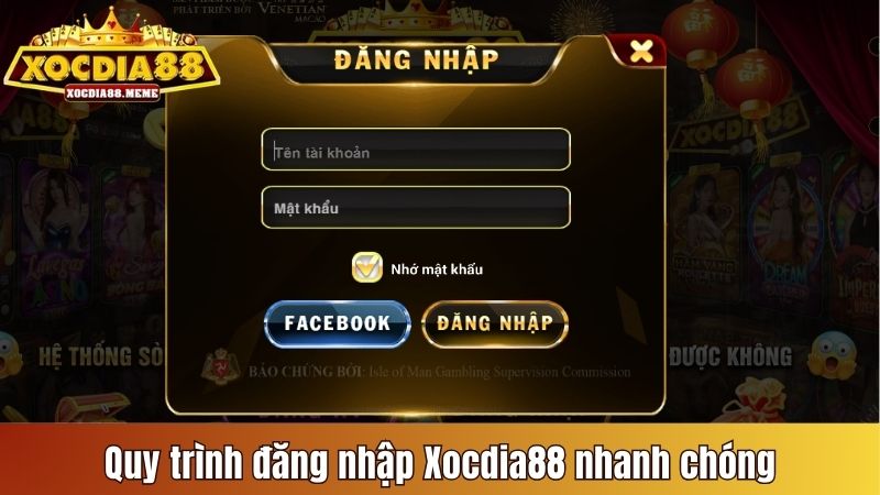 Hướng dẫn cách đăng nhập Xocdia88 theo quy trình đơn giản