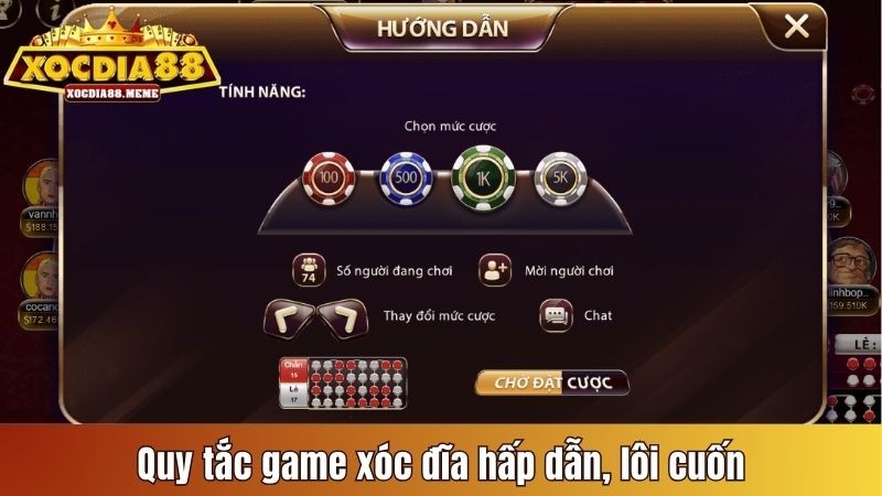 Quy tắc game xóc đĩa hấp dẫn, lôi cuốn