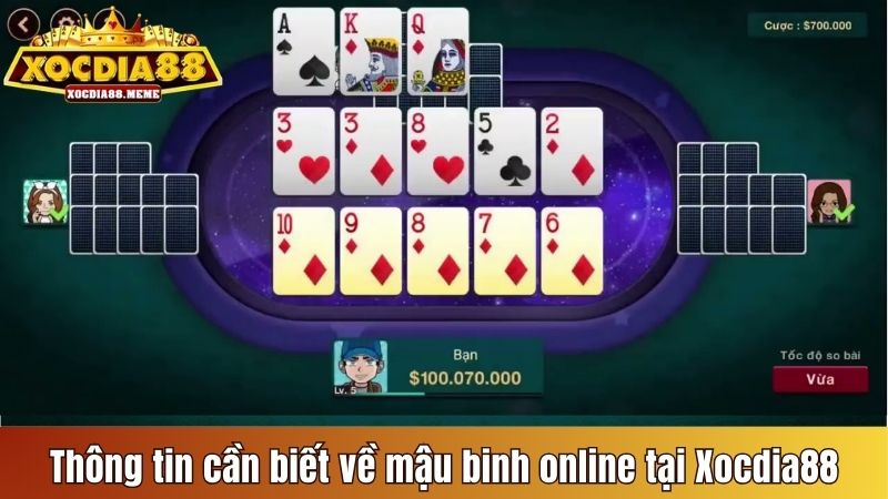 Thông tin cần biết về Mậu binh online tại Xocdia88